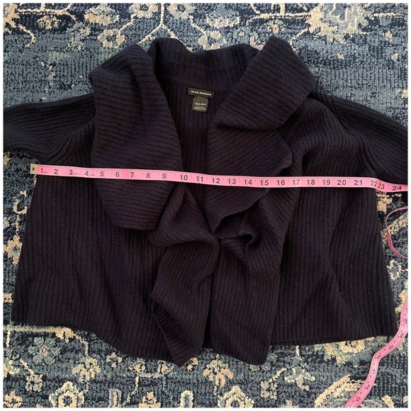 Club Monaco Wool/Cashmere Blend Cropped Open Cardigan XS - Picture 5 of 10